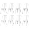 4 Set Ins Durable Outdoor Chair & Indoor Metal Chair, Dining Chairs,Patio Chairs Kitchen Chairs,18" Seat Height Restaurant Chair, Tolix Side Bar Chair